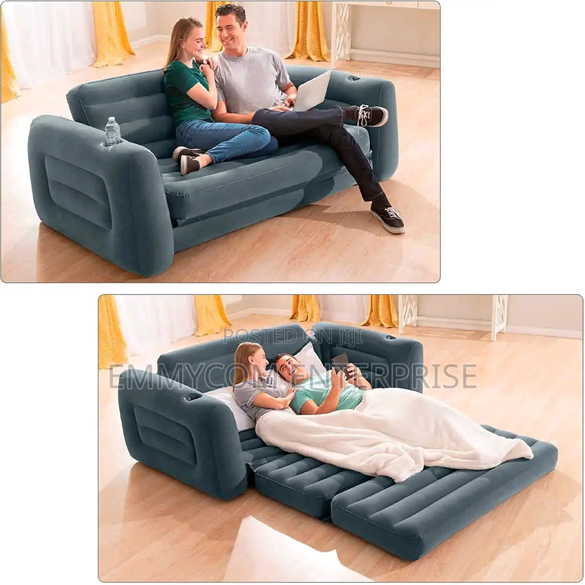 3 In1 Air Sofa Fiber Material It Can Be Converted to Air Bed