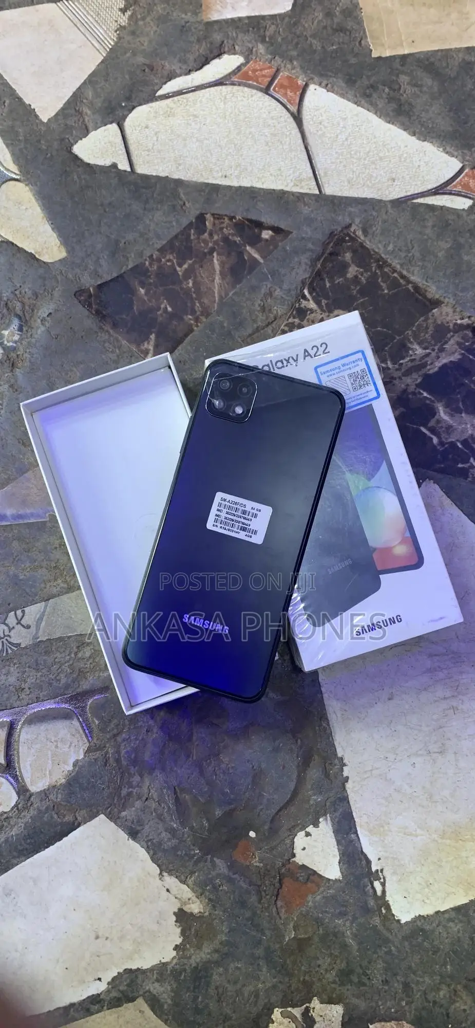 New Samsung Galaxy A22 5G 64 GB Black