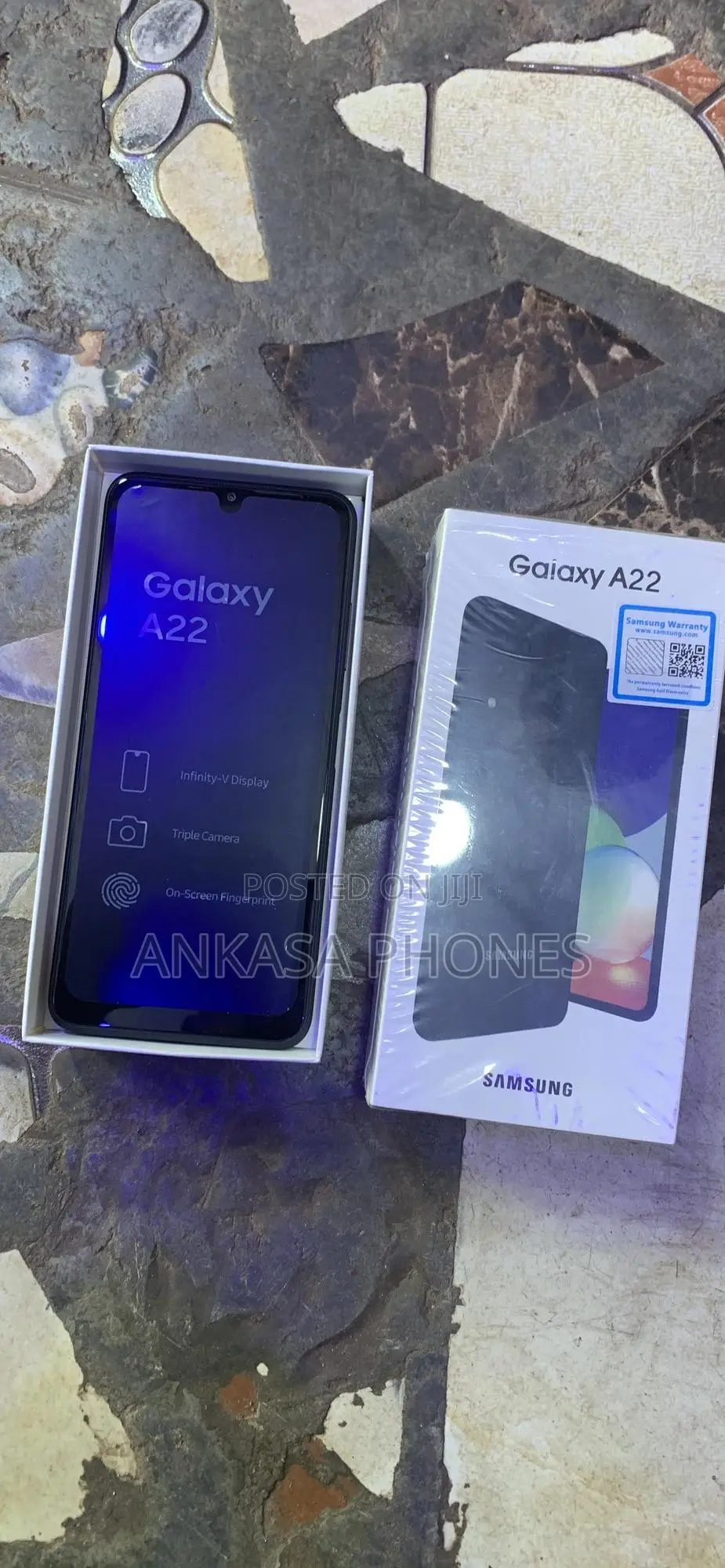 New Samsung Galaxy A22 5G 64 GB Black