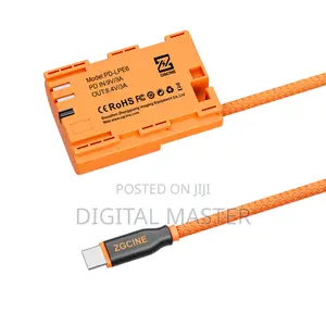 USB-C to LPE6 Dummy Battery Cable (Braided Wire)