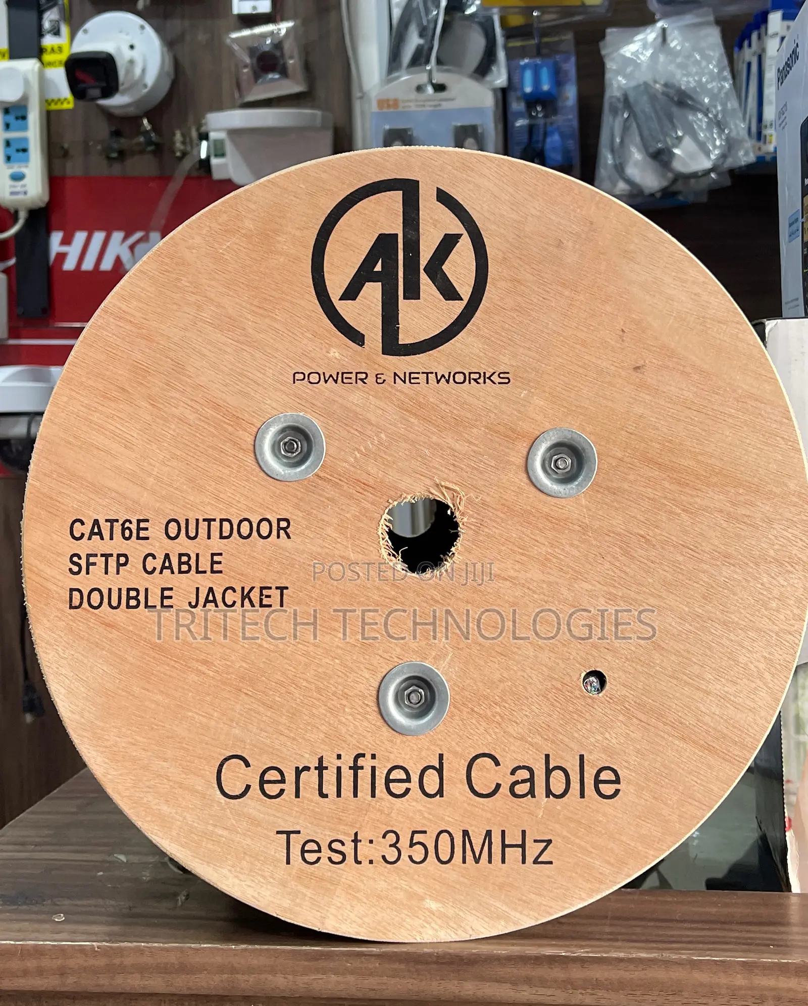 Cat6 Network Cable Outdoor SFTP Double Shielded Cable 305m
