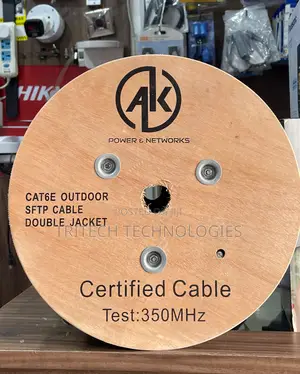 Cat6 Network Cable Outdoor SFTP Double Shielded Cable 305m