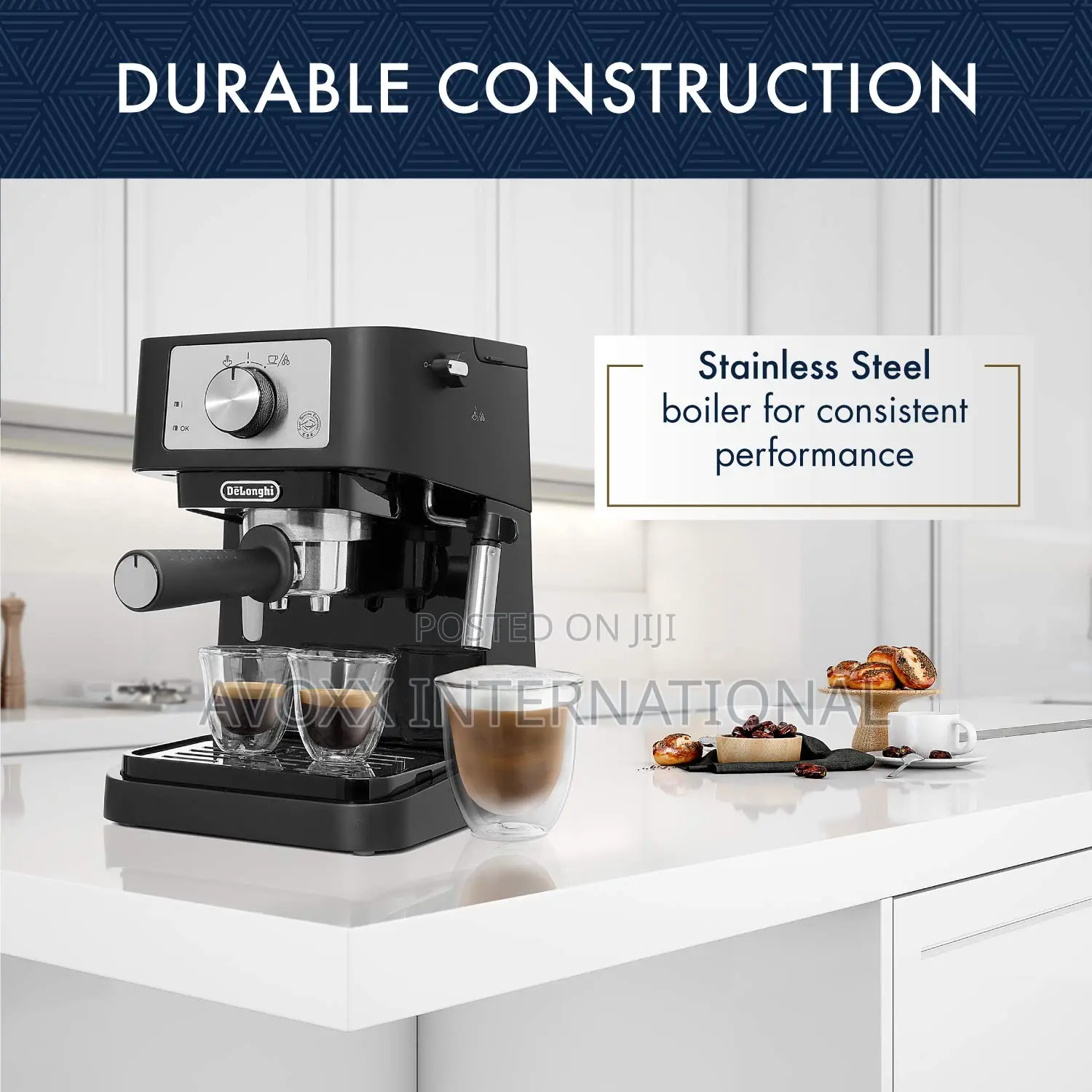 De'longhi Stilosa Machine, Latte Cappuccino Maker/Ec260bk