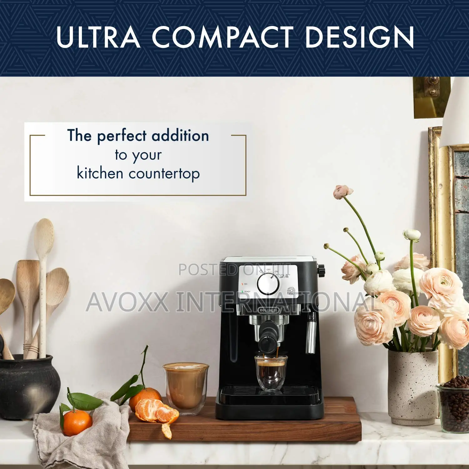 De'longhi Stilosa Machine, Latte Cappuccino Maker/Ec260bk