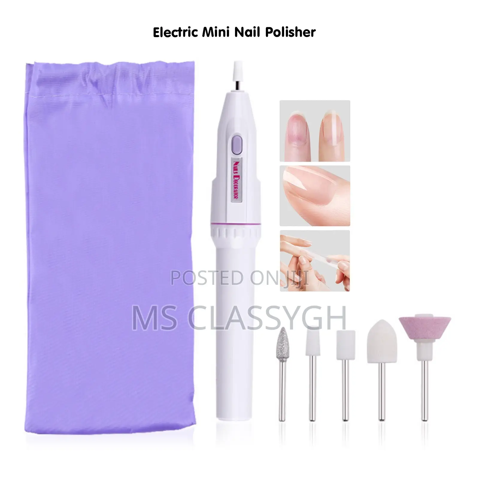 5 in 1 MINI Electric Nail File Kit Pedicure Grinding Polishi