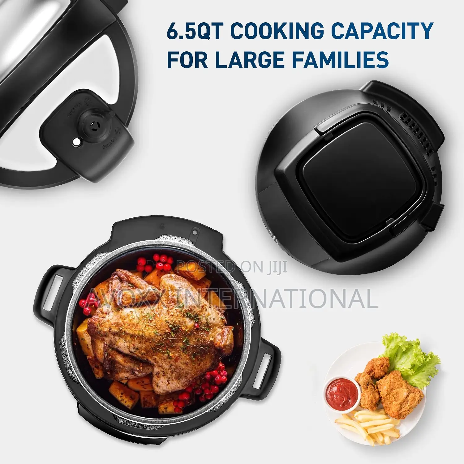 6.5qt Pressure Cooker and Air Fryer Combos, 21-in-1