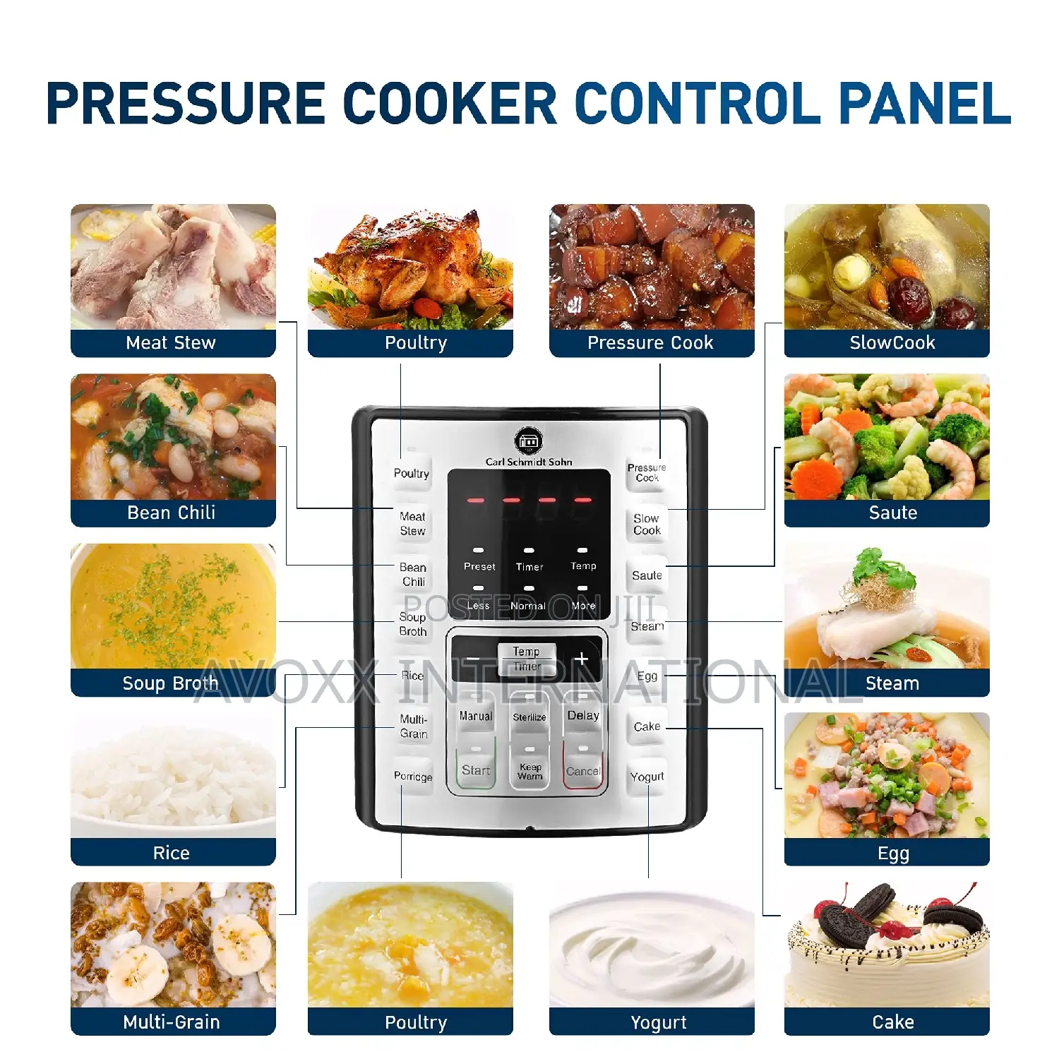 6.5qt Pressure Cooker and Air Fryer Combos, 21-in-1