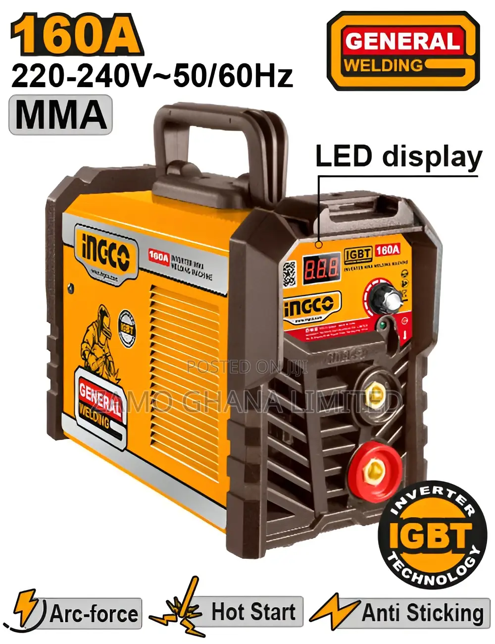 Ingco Inverter Mma Welding Machine - Ing-Mma16028