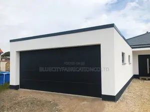 Black Coated Remote Control Garage Door