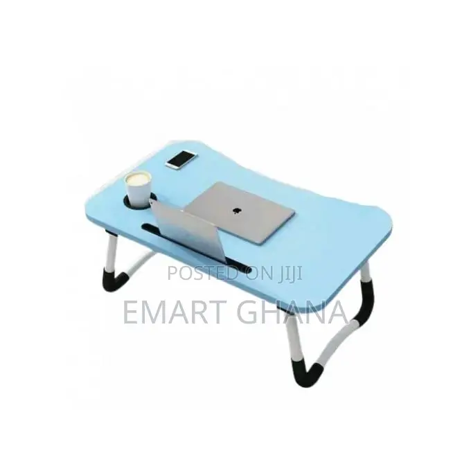 Laptop/Bedside Table -Blue/White