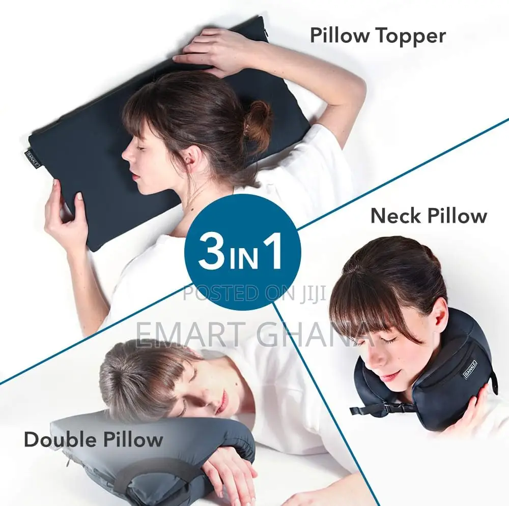 Omni Pillow | 3-in-1 Premium Travel Pillow, 100% Pure Memory
