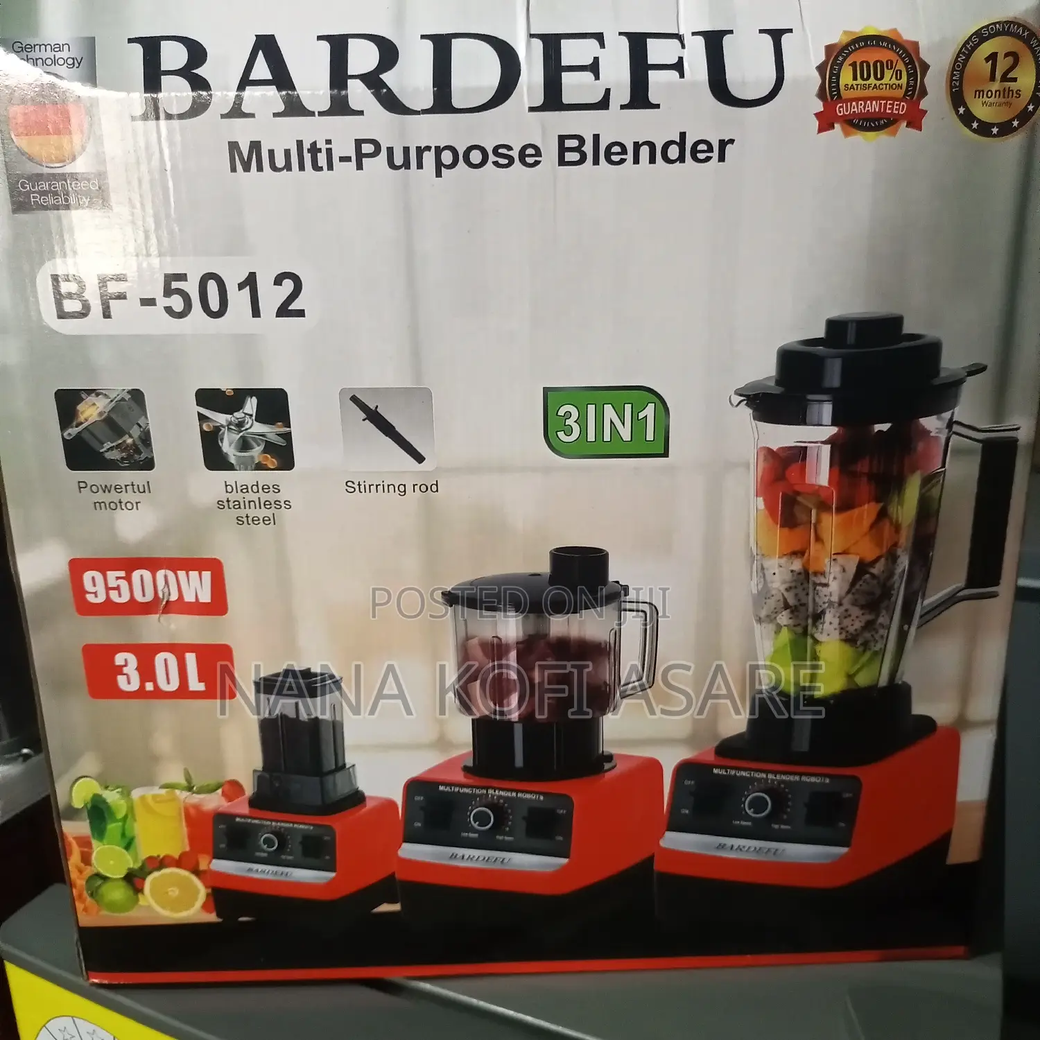Barde Fu 3 Litres 3/1 BLENDER