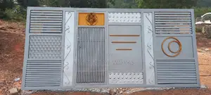 Silver Gate With Galvanized Materials