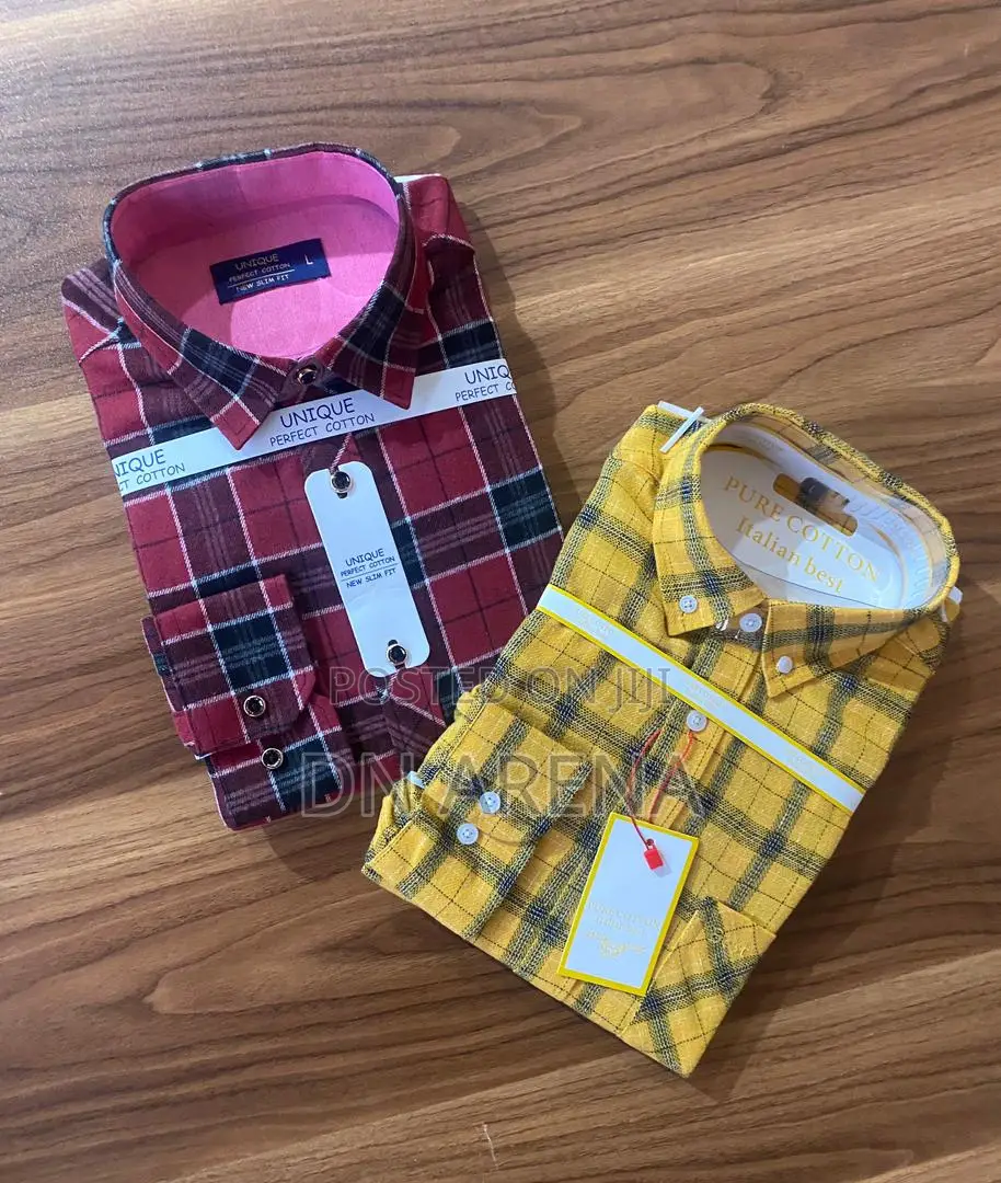 Gentleman Plaid Shirt Available. Size Ranges From, M L XL
