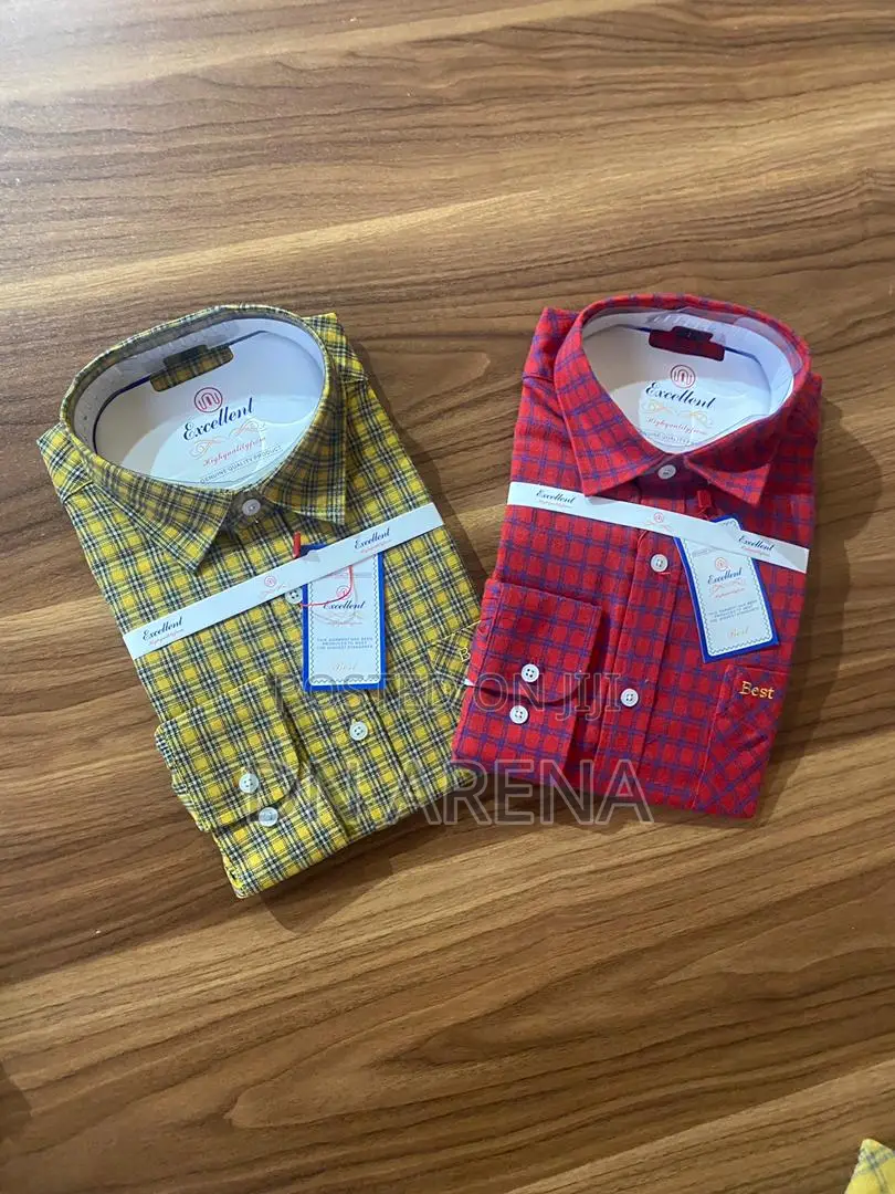 Gentleman Plaid Shirt Available. Size Ranges From, M L XL