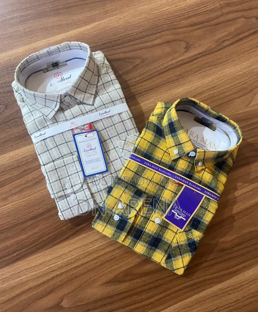 Gentleman Plaid Shirt Available. Size Ranges From, M L XL
