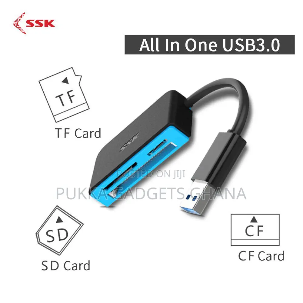 All in One 3.0 CF , SD and TF Card Reader