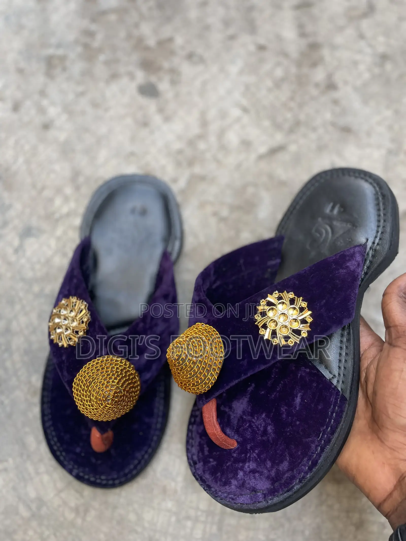 Purple Ahenema/ Chawchaw Slippers