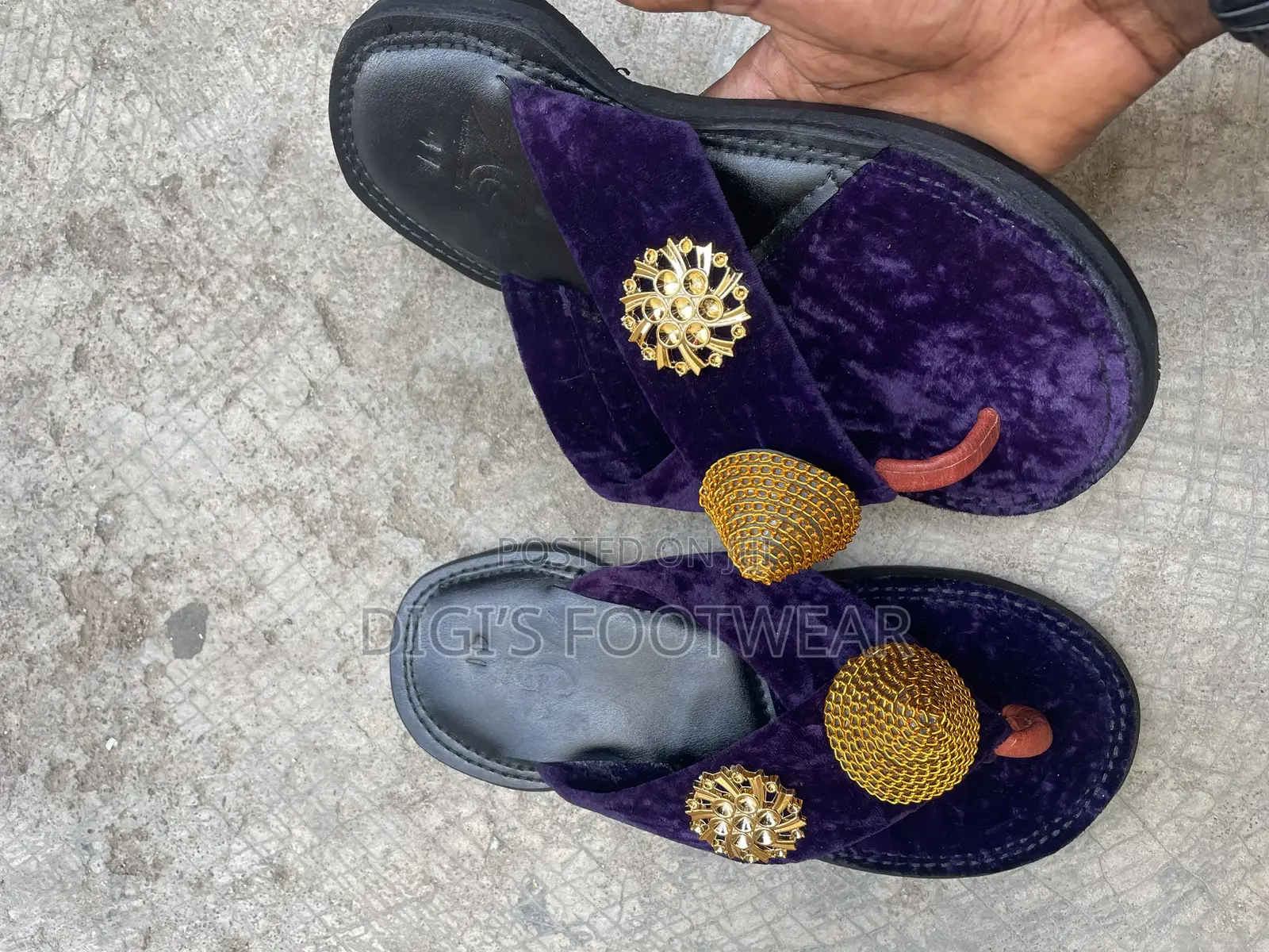 Purple Ahenema/ Chawchaw Slippers