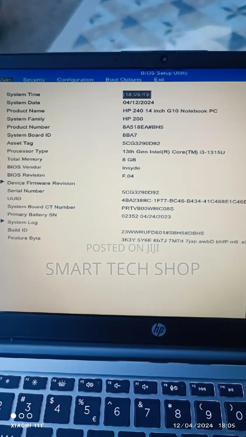 New Laptop HP 250 G10 8GB Intel Core I3 SSD 512GB