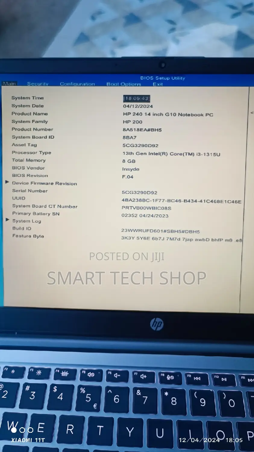New Laptop HP 250 G10 8GB Intel Core I3 SSD 512GB