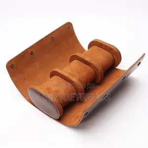 Genuine Leather 3 Slot Watch Case