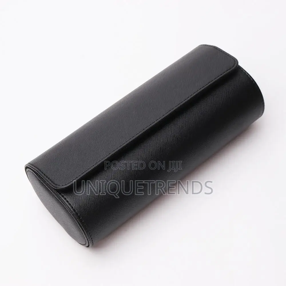 Genuine Leather 3 Slot Watch Case