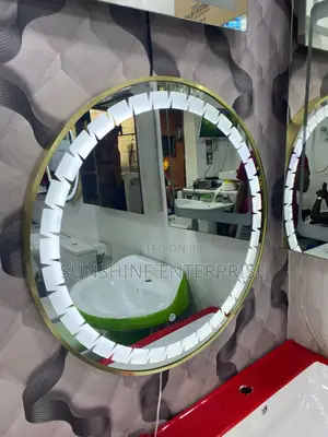Circle Wall Mirror With Led Light