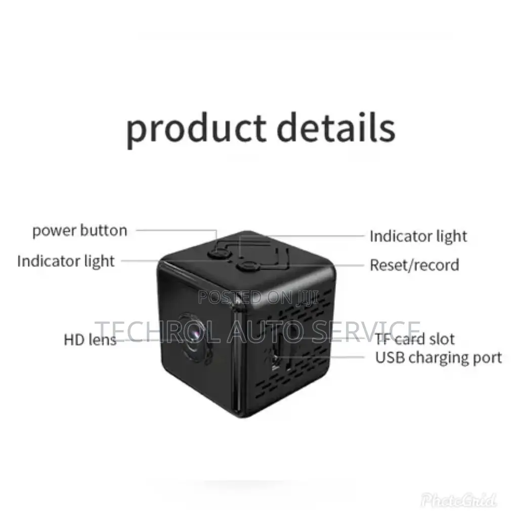 Mini Hidden Spy Camera,Security Nanny Cam Free SD Card