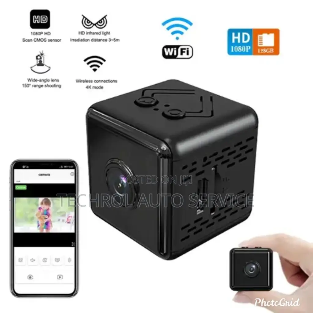 Mini Hidden Spy Camera,Security Nanny Cam Free SD Card