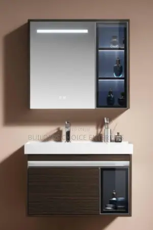 Cube Sensor Vanity_cabinet Basin With Sensor Led Lights