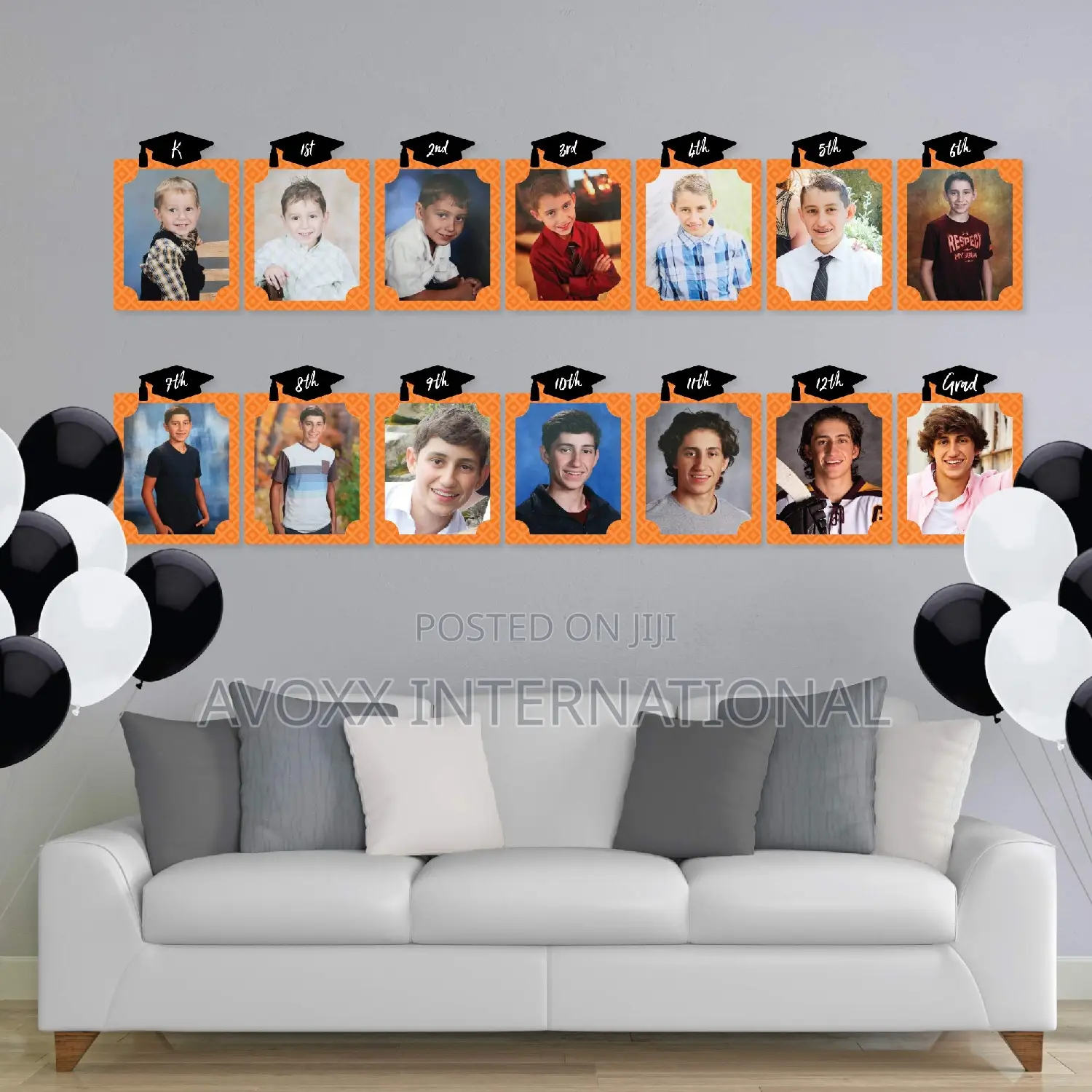 Big Dot of Orange Graduation 8" X 10" School Photo Holder