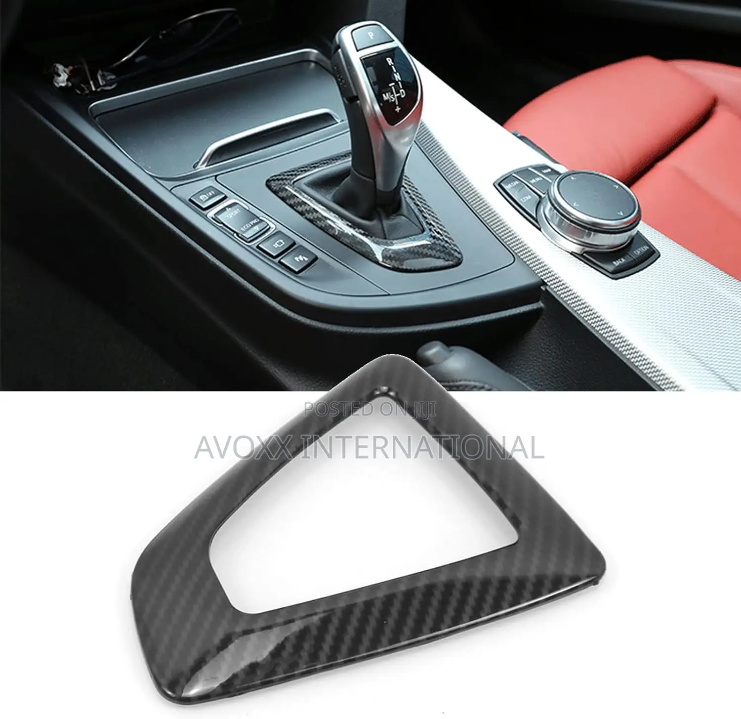 RYANSTA RACING Carbon Fiber Gear Shift Knob Panel Frame Trim
