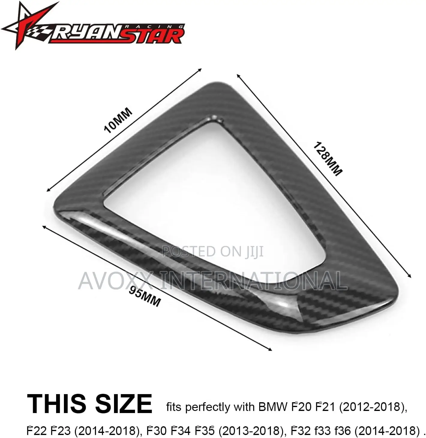 RYANSTA RACING Carbon Fiber Gear Shift Knob Panel Frame Trim