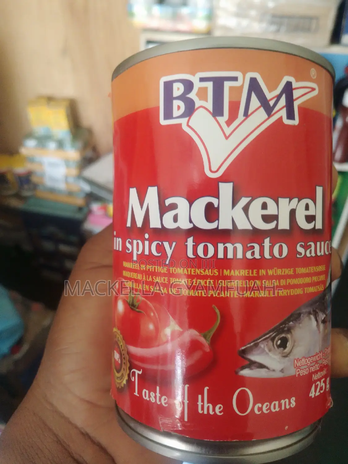 BTM Mackerel in Tomato and Spicy Sauce From Uk