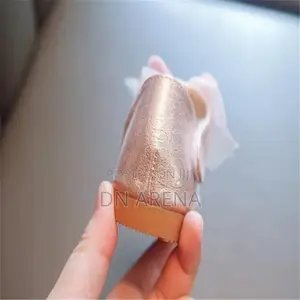 Girls Autumn Rhinestone Bow Leather Princess Shoes