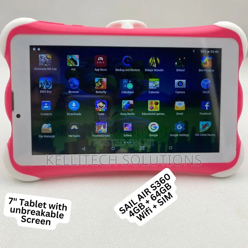 7inch Sailair Tablet 4GB+64GB, UNBREAKABLE SCREEN