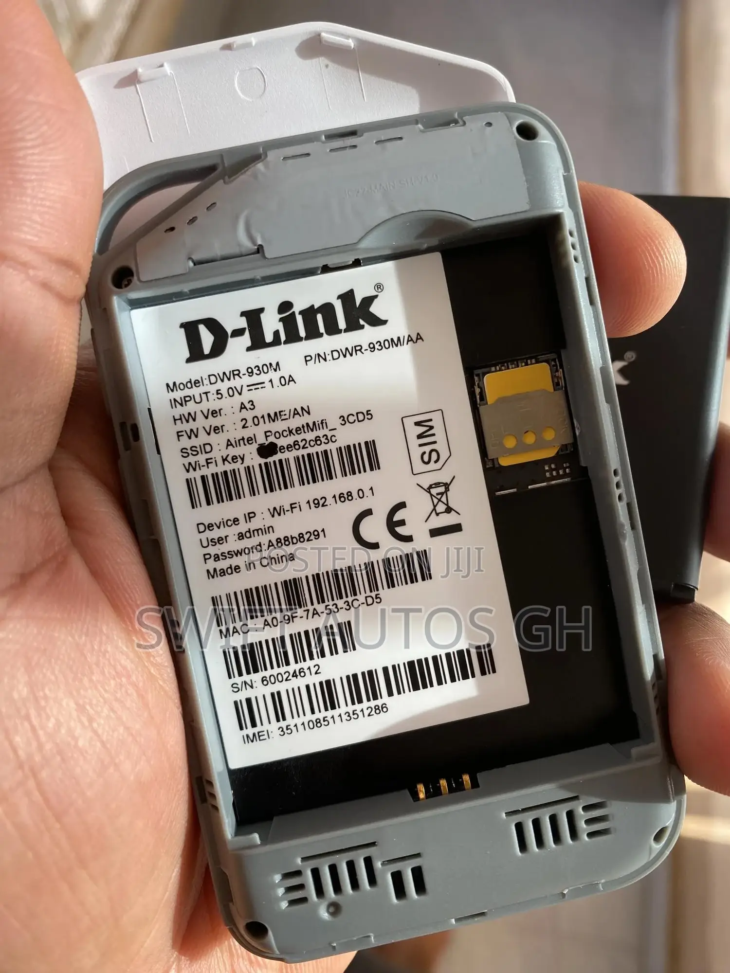 Universal 4g Mifi/ Wifi 3,000mah