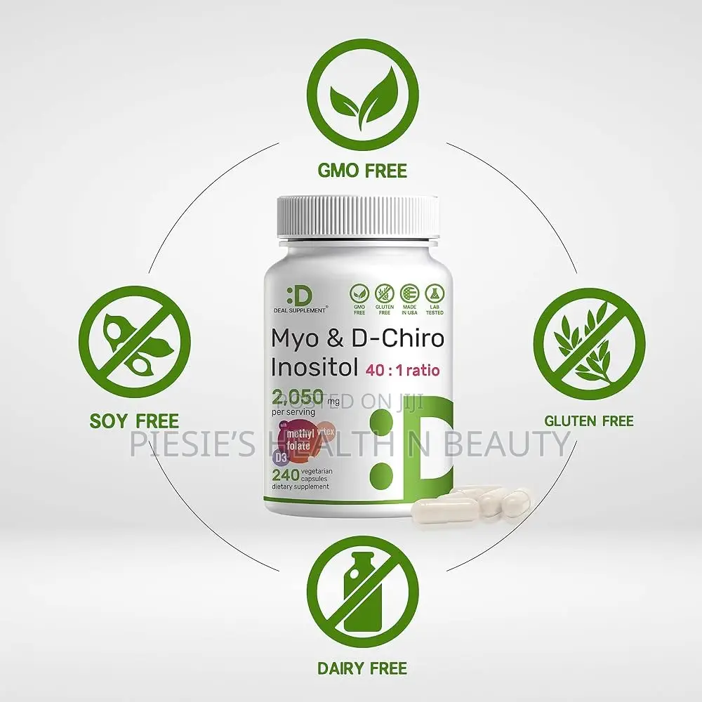 Myo-Inositol D-Chiro Inositol Supplement (40:1) 2,050mg