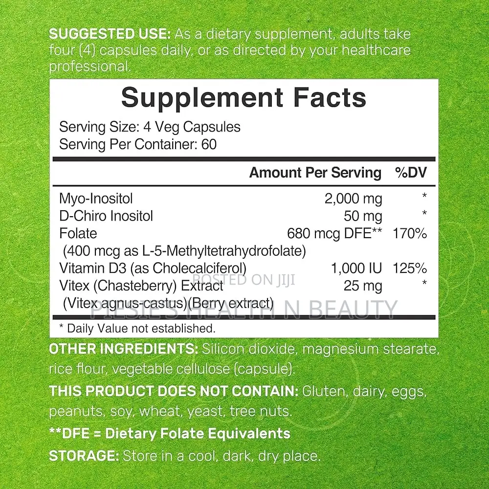 Myo-Inositol D-Chiro Inositol Supplement (40:1) 2,050mg