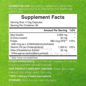 Myo-Inositol D-Chiro Inositol Supplement (40:1) 2,050mg
