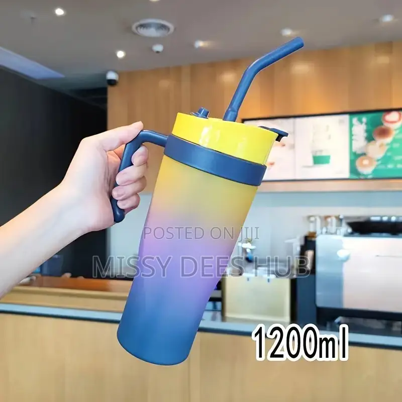 Colorful Cup + Straw