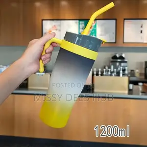 Colorful Cup + Straw