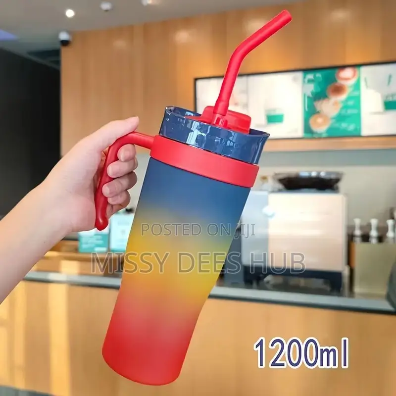 Colorful Cup + Straw