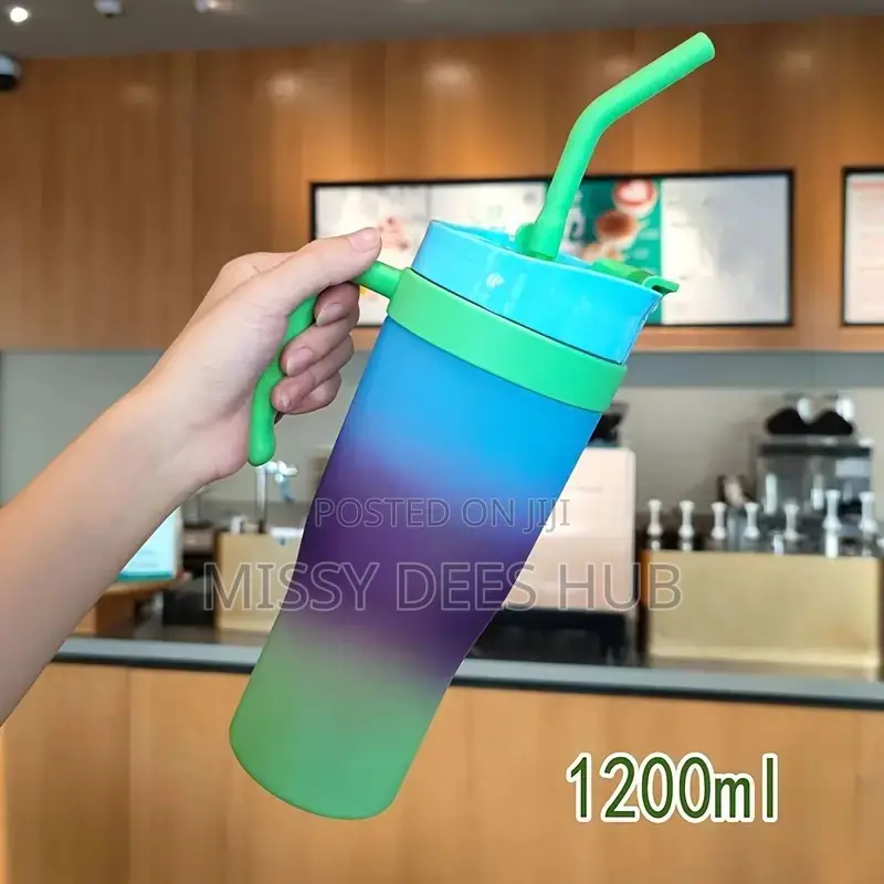 Colorful Cup + Straw
