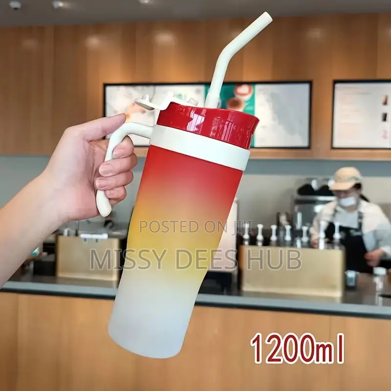 Colorful Cup + Straw
