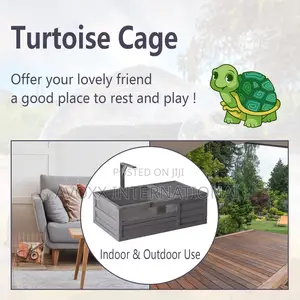 Grepatio Tortoise Enclosure, Tortoise House W/ Light Support