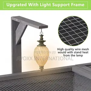 Grepatio Tortoise Enclosure, Tortoise House W/ Light Support