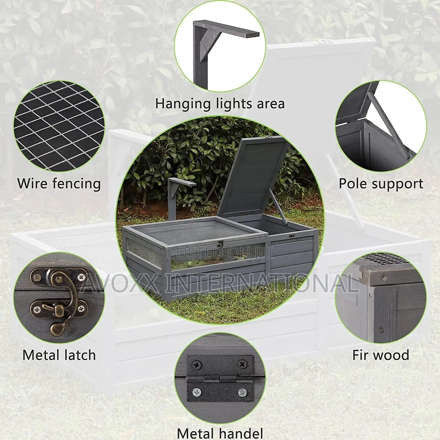 Grepatio Tortoise Enclosure, Tortoise House W/ Light Support