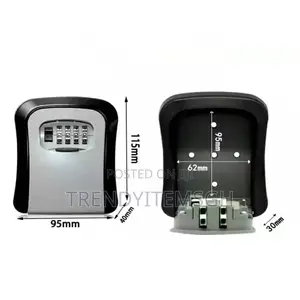 New Wall Mount Key Lock Box 4 Digit Password Security Lock